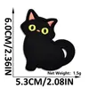 Novos Adesivos de Tecido Bordados Cartoon Autoadesivos de Gato Preto para Jaquetas de Penas, Cachecóis e Luvas de Crianças, Adesivos Decorativos e Adesivos de Patch Sem Costura