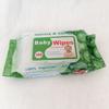 100 Piezas en bolsa con estampado de burbujas verdes toallitas desechables de limpieza y cuidado para bebé soporte