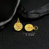 Banho de Prata S925 no Corpo Inteiro com Técnica de Ouro Antigo, Acessório Pingente Oval com os Quatro Animais Sagrados, Joias DIY, Acessório Versátil Estilo Chinês Original