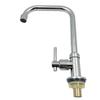 Grifo de Cocina Redondo Vertical de Aleación de Zinc Universal Plegable de Tubo Único Fregadero Fregadero Purificador de Agua Grifo de Balcón