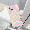 Funda Popular de Colores con Temática de Estrellas de Amazon para iPhone 17, Estilo Japonés y Coreano, Funda Suave de Silicona para Apple 18 Pro