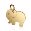 Directo de fábrica transfronterizo joyería de acero inoxidable colgante hecho a mano anillo para colgar accesorios elefante garra de perro colibrí mascota