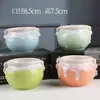 6 Vasos de Flores Cerâmicos Frescos Carnudos com Esmalte de Fluxo de Luz Brilhante para Casa, Escritório, Desktop, Combinação de Plantas Verdes