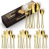 Set de Vajilla Negro de Acero Inoxidable Creativo Ins Transfronterizo para Montar en la Pared Juego de 20/40 Piezas Cuchillo, Tenedor y Cuchara Troquelados para Uso Doméstico