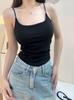 Camisola de verano para mujer, estilo casual, con almohadillas para el pecho y copas fijas, con parte interior tipo tubo y espalda descubierta.
