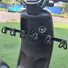 Servicio de Entrega Barra Gancho para Vehículo Eléctrico con una Fila de Ganchos para Comida Montados al Frente, Accesorios de Soporte de Fijación Universal para Repartidor