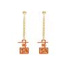 Moda Nacional Nuevos Aretes de Borla Aretes de Texto Estilo Chino Nicho Distintivos Aretes Largos Navidad Año Nuevo Aretes para Mujer