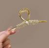 Grampo de Cabelo com Strass e Pérolas, Presilha Pequena e Delicada, Mini Presilha de Garra para a Parte de Trás da Cabeça, Acessório de Cabelo da Moda, Novo Modelo 2026
