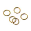 Aço Inoxidável 304 Anel Liso Sem Costura Cor Dourada Aço Metal O-Ring DIY Acessórios de Conexão para Malas e Roupas