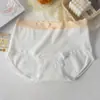 Ropa interior de algodón puro Clase A para mujer, cintura media, antibacteriana, entrepierna extendida, suave, cubre cadera, cómoda, para estudiante, talla grande, bragas