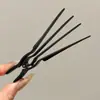 Grampo de Cabelo Fofo Natural Sem Costura com Design Vazado para Topo da Cabeça, Antiderrapante, Novo Estilo Grampo de Posicionamento para Raiz do Cabelo