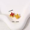 Antiguas cuentas de trébol de cuatro hojas huecas de oro tonto pulsera de tesoro múltiple material diy pulsera de estilo nacional collar accesorios con cuentas