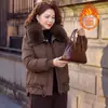 2026 Nuevo Estilo Chaqueta de Algodón Gruesa Cálida de Invierno para Madres Tallas Grandes Holgada Adelgazante Moda Casual Versátil Abrigo de Algodón
