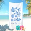 Toalla de Playa Azul Minimalista Artística Más Vendida en Amazon Transfronterizo Toalla de Baño con Estampado Creativo de Bikini