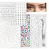 Pegatinas de Diamantes Estrellados Transfronterizas Pegatinas para la Cara Diamantes Libro de Mano para Niños DIY Acrílico Mini Pegatinas para Cejas Maquillaje de Lunar Lágrima