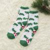 Calcetines de Navidad Calcetines de Coral Fleece Transfronterizos Pareja Hombres Lindos Postparto Forro Polar Engrosado Peludos Calcetines de Mujer