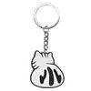 Série de Garra de Gato Desenho Animado Fofo Chaveiro Macio de PVC Chaveiro de Metal Pingente de Bolsa Acessórios Venda por Atacado