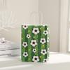 Bolsa de regalo de fútbol de dibujos animados creativa embalaje de regalo bolsa de papel kraft bolsa de papel de compras sencilla portátil venta al por mayor al contado