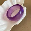 Pulsera redonda geométrica de resina con degradado transfronterizo europea y americana, sensación de nicho de alta gama, joyería vintage simple y única para mujer