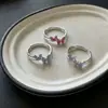 Nuevo producto: Anillo de Mariposa Esmaltado para Mujer, Diseño de Nicho, Simple y Versátil, Moderno y Único, Anillo Abierto Ajustable para Mujer