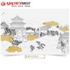 Nuevo Revestimiento de Pared Estilo Chinoiserie Hotel Tinta Tapa Dura Decoración de Pared Sala de Estar Sofá Mural Revestimiento de Pared Pared de Fondo 58D