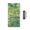 Monet Van Gogh Pintura Famosa Varanda Pintura Decorativa Versão Vertical Simples Moderna Corredor Pintura de Parede Impressionista Nascer do Sol Nenúfares