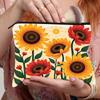 Bolsa Cosmética de Girasol Transfronteriza 2025 Multifuncional para Mujer, Bolsa Cuadrada Pequeña de Gran Capacidad, Bolsa Portátil para Artículos Pequeños, Bolsa de Aseo
