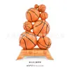 Globo Grande de Aluminio de Baloncesto de Pie, Globo de Aluminio de Pie de la Copa del Mundo, Globo de Decoración para Fiesta de la Copa del Mundo