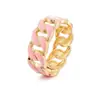 Nuevo brazalete de esmalte transfronterizo para mujer, simple y elegante, con apertura irregular y diseño de goteo de aceite, disponible en stock para venta al por mayor de fábrica
