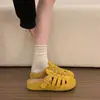 Birkenstock Medias Zapatillas Mujer Nueva Moda Primavera/Verano 2026 Transpirables Versátiles Huecas Sandalias Romanas Zuecos