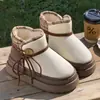 Zapatos de Algodón de Invierno para Mujer, Ropa de Abrigo, Forro de Felpa, Suela Gruesa, Zapatos Postparto, Zapatos de Algodón Cálidos y Cómodos para el Hogar