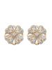 Brincos de Diamante Flor Giratória para Mulheres 2022 Celebridade da Internet Nova Moda Simples Elegante Design de Nicho Brincos