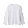 Camiseta de Manga Larga Redonda Lisa Holgada para Hombre y Mujer Otoño/Invierno 2026, Camiseta Básica, Sudadera Blanca para Parejas, Camiseta de Capa Interior
