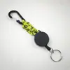 Cuerda Trenzada Fácil de Estirar Hebilla Retráctil con Rebote Rápido para Pesca, Colgar Bolsas, Llavero Retráctil, Gancho Retráctil Anti-Pérdida para Mochila