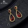 Brincos Únicos Ai Tong Jewelry Cor de Doce Oval Exquisitos Personalizados Deslumbrantes Versáteis Retrô