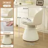 Taburete de Maquillaje Nórdico, Silla de Lujo Ligero de Gama Alta para Tocador de Habitación de Niñas, Taburete Individual de Diseñador para Vestidor