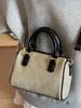 Bolso Retro Patchwork de Moda para Mujer 2025 Nueva Moda Bolso Almohada de Hombro Único Bolso de Mano Casual con Bloques de Color Bolso Cruzado