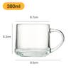Taza de desayuno creativa, taza de vidrio, venta al por mayor, taza de té de alto valor para niñas con asa, taza de leche, nueva taza de desayuno