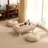 Mimbre Celebridad de Internet Japonés Zen Madera Maciza Tatami Mesa de Café Mesa para Ventana de Mirador Almacenamiento Mesa Cuadrada Pequeña Mesa Kang Mesa de Té para Balcón