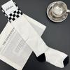 Corea del Sur Dongdaemun Glalalane Calcetines de Algodón para Mujer Importados al por Mayor, Calcetines de Canalé para Pantorrilla Estilo Nuevo