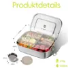 Caja de Conservación de Acero Inoxidable 304 Hogar Sellada Lonchera para Estudiantes Lonchera Congelador Almacenamiento Caja Todo Acero con Tapa