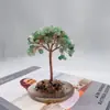 Árboles de la fortuna de amatista natural al por mayor con base de jade y ágata, árbol de cristal para escritorio de oficina, pequeñas decoraciones de estilo chino