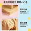 Comedouro rolo de bambu montável DIY para hamster para criar um ambiente divertido, permitindo que os hamsters comam e brinquem ao mesmo tempo, um comedouro rolo de bambu divertido e educativo para hamsters