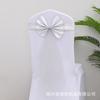 Lazo de Boda Elástico sin Atar Flor para Respaldo de Silla Aro de Correa Decorativa Malla de Cinta para Cubierta de Silla de Hotel Banquete Boda