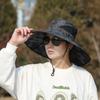 Sombrero de Protección Solar para Hombre de Ala Ancha de 15 cm Verano Nuevo Estilo Coreano Sombrero de Sol para Montañismo Benni para Exterior Sombrero de Pescador