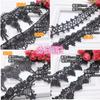 Joyería diy cadena clavícula collar encaje fino correa para el cuello de mujer paquete de materiales encaje negro accesorios decorativos