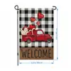 Bandera Decorativa Tema de Amor Transfronterizo Bandera de Jardín para el Día de San Valentín Bandera con Elemento de Corazón Bandera para Diseño de Patio Personalización