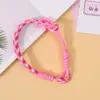 Cordão personalizado da moda para celular, pingente de bolsa de bichinho de pelúcia customizado, cordão de corda trançada colorido, acessório de chaveiro