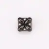 Botões para Camisa de Diamante Quadrado Pontilhado Costurados à Mão Pequeno Casaco Perfumado Roupas Jaqueta Corta-vento Suéter Tricô Botões de Metal