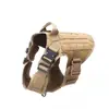 Conjunto de Coleira Tática para Cães ao Ar Livre com Seis Peças, Porta-Copo de Água Ajustável, Coleira e Guia Multifuncionais para Cães